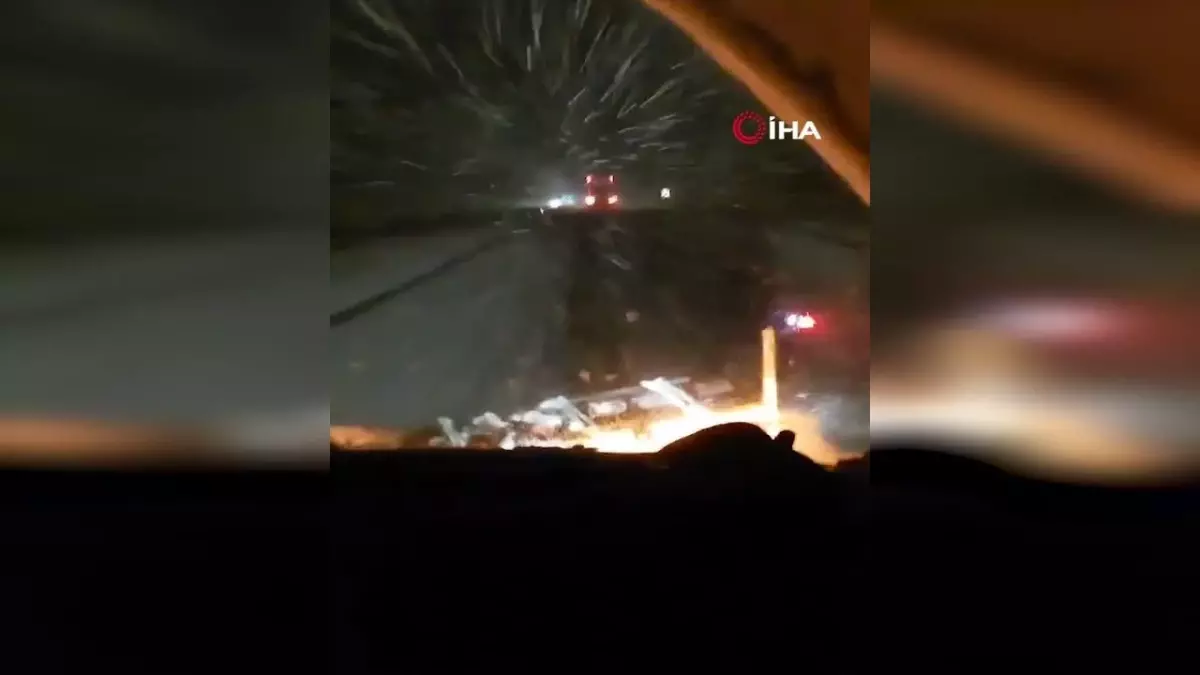 Çorum'un Yüksek Kesimlerinde Yoğun Kar Yağışı