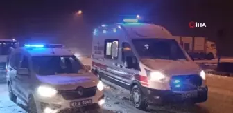 Kar Yağışı Trafik Kazasına Neden Oldu: 3 Yaralı