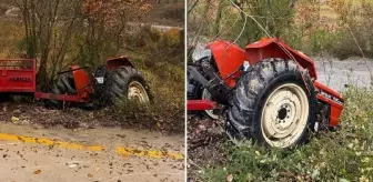 Traktör devrildi 1 kadın hayatını kaybetti, 3 yaralı