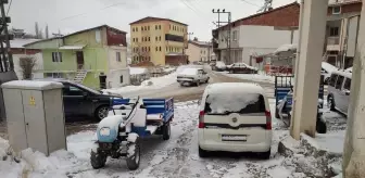 Adıyaman'ın Çelikhan İlçesine Mevsimin İlk Karı Düştü