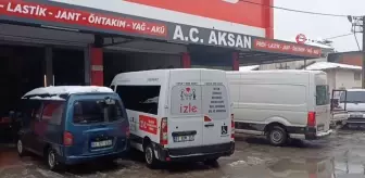 Kar yağışı lastikçilere akın ettirdi