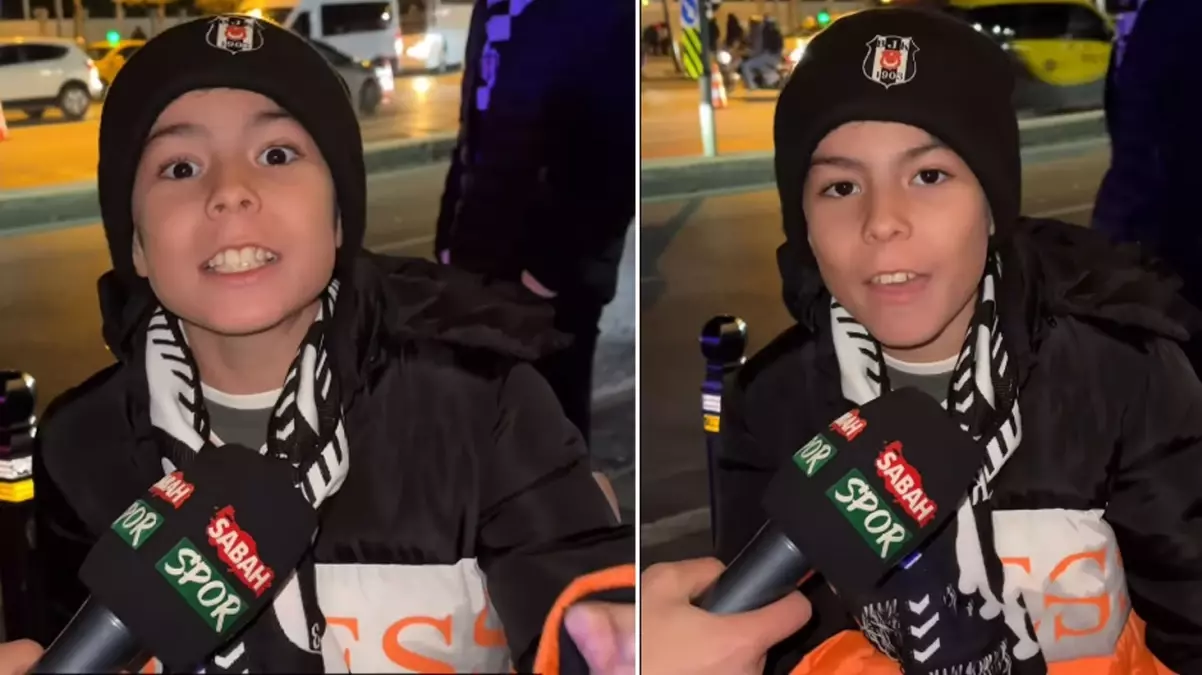 Minik Beşiktaş taraftarından maç sonu isyan: Bittim ya