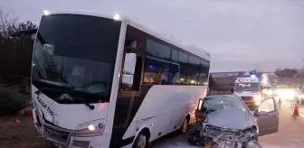 Tekirdağ'da Otomobil ile Midibüs Çarpıştı: 1 Ölü, 5 Yaralı