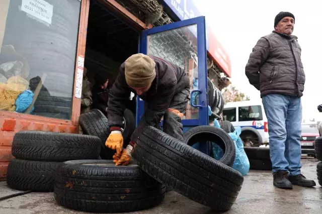 Rush to Tire Shops for Winter Tire Obligation in Elazığ