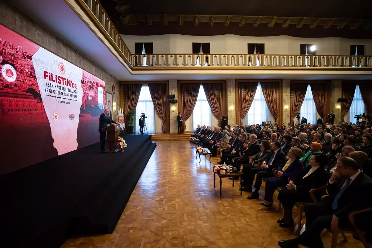 TBMM Başkanı Kurtulmuş, "Filistin'de İnsan Hakları İhlalleri ve Gazze Soykırımı Raporu" tanıtımında konuştu Açıklaması