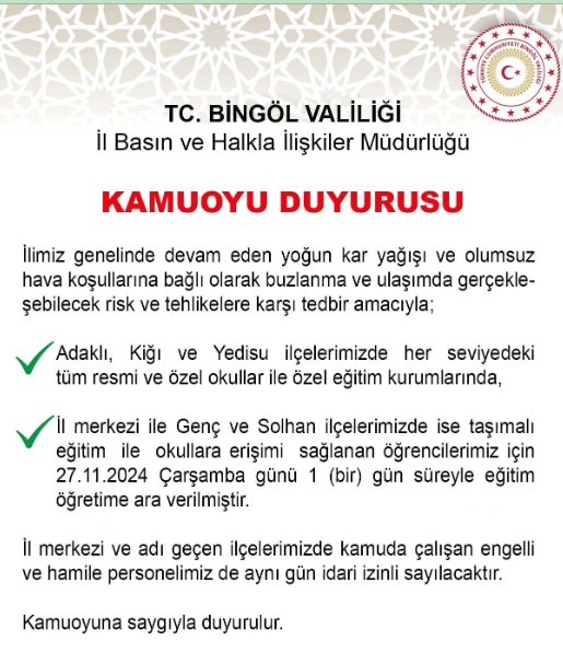 Bugün okullar tatil mi, okul yok mu SON DAKİKA!