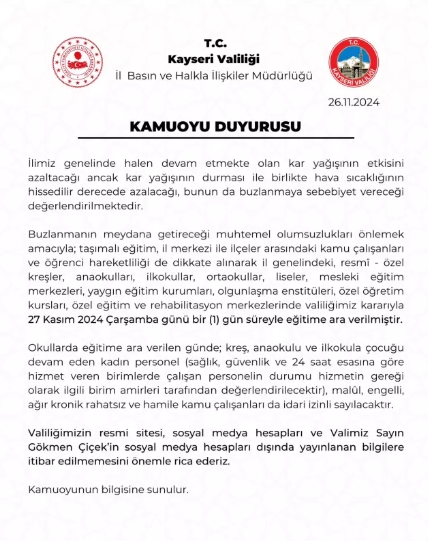 Bugün okullar tatil mi, okul yok mu SON DAKİKA!