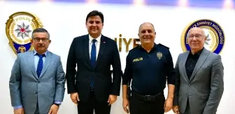 Fethiye Belediye Başkanı Karaca, Yeni Emniyet Müdürü Yüceur'u Ziyaret Etti