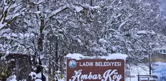 Ambarköy Açık Hava Müzesi Karla Kaplandı