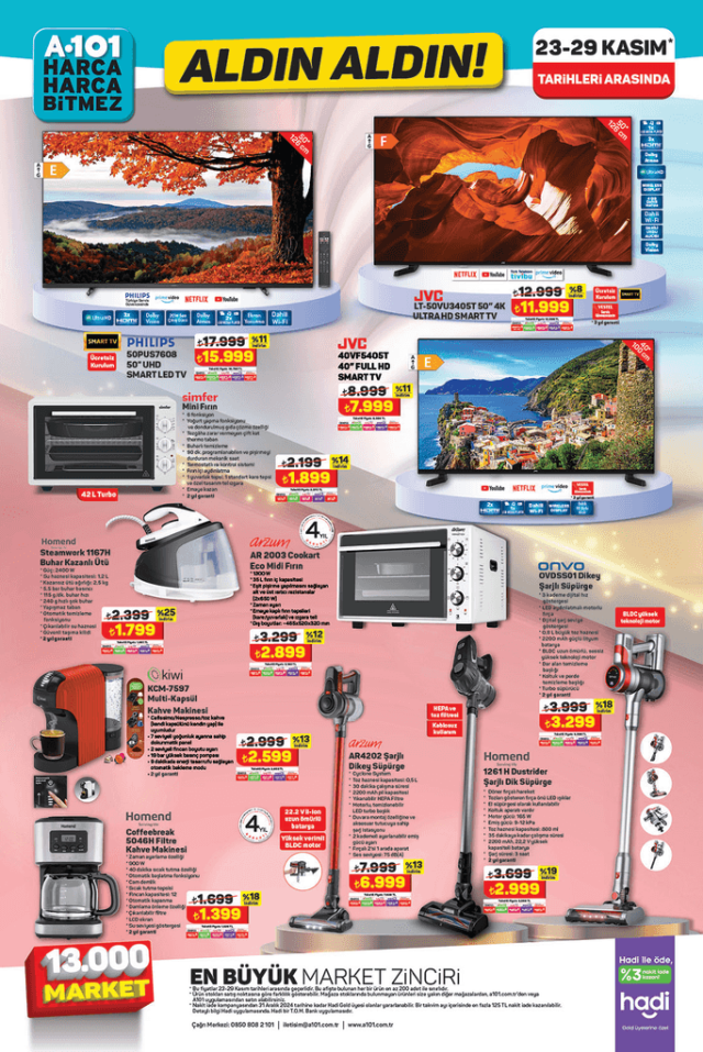 A101 28 KASIM 2024 KATALOĞU 28 Kasım A101 aktüel ürünler neler? A101'e bu hafta hangi ürünler geliyor?
