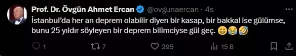 Ahmet Ercan'dan çok konuşulacak 'İstanbul depremi' yorumu