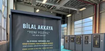 Hattat Bilal Akkaya'nın 'Yeni Yüzyıl' sergisi MÜSİAD EXPO'da sanatseverle buluştu