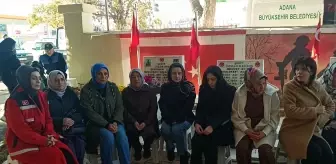 Şehit Uzman Onbaşı Bünyamin Çabuk, Adana'daki kabri başında anıldı