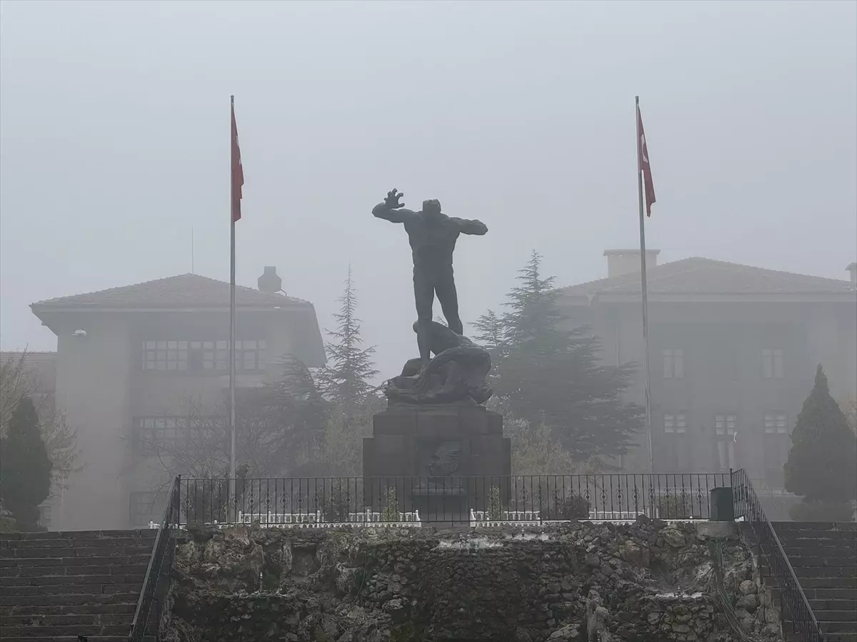 Afyonkarahisar'da Sis, Ulaşımı Olumsuz Etkiledi
