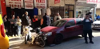 14 Yaşındaki Çocuğun Kullandığı Motosiklet 3 Araca Çarptı