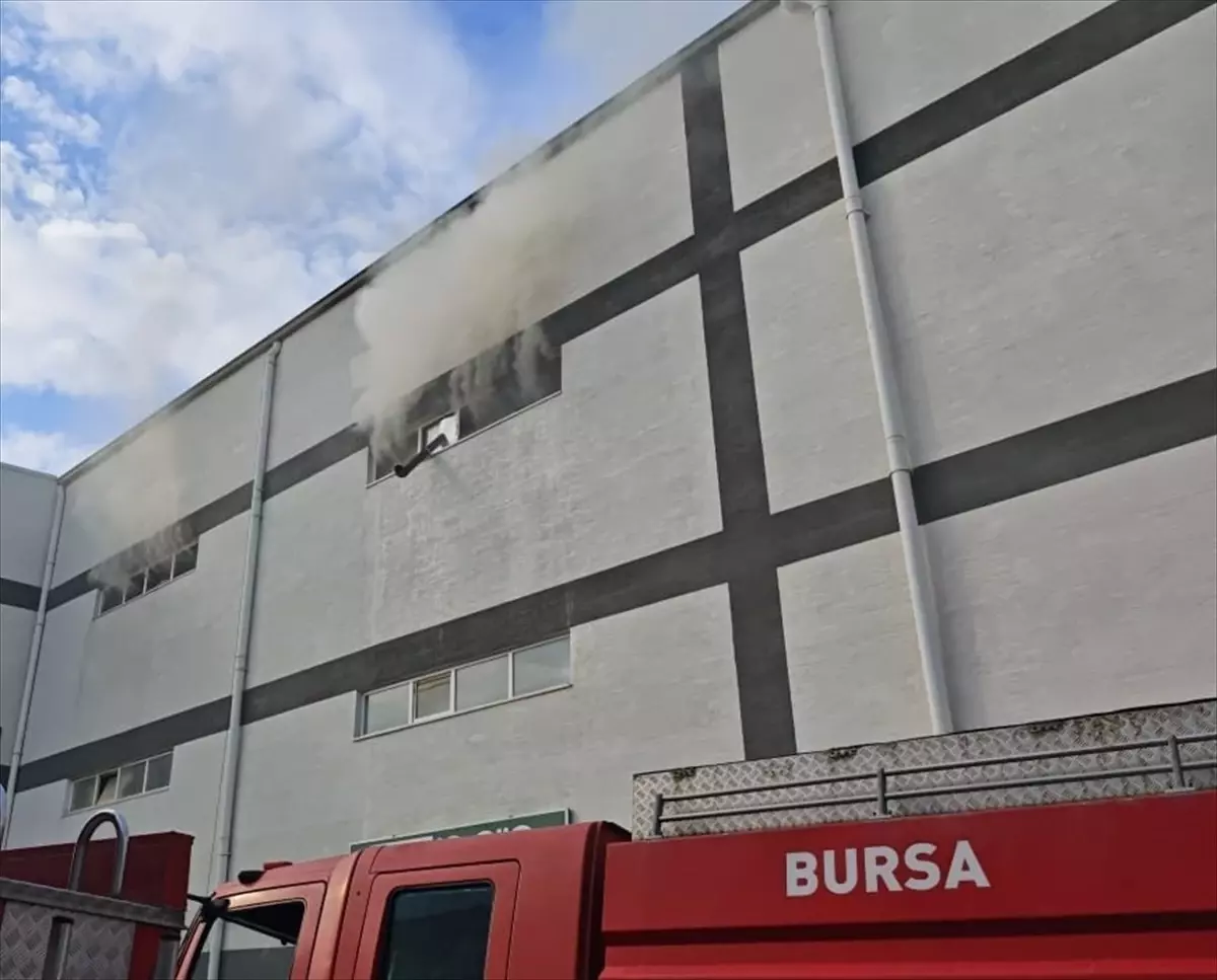 İnegöl'deki Orman Ürünleri Fabrikasında Yangın Çıktı