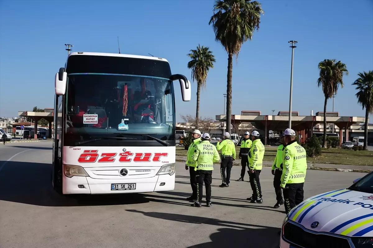 Adana'da Kış Lastiği Denetimi Yapıldı