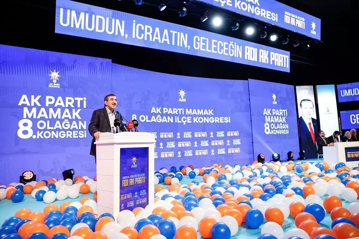Cumhurbaşkanı Yardımcısı Yılmaz, AK Parti Mamak 8. Olağan İlçe Kongresi'nde konuştu Açıklaması
