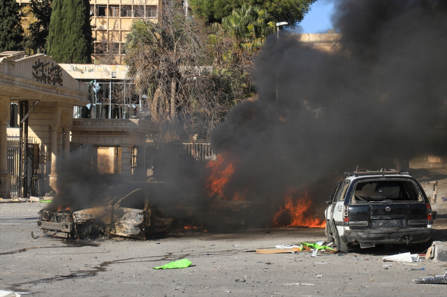 Grim images from the attack on the university hospital in Aleppo