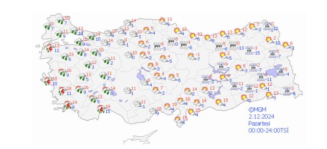 2 Aralık Ankara hava durumu | Ankara'da hava nasıl olacak, kar yağacak mı? Ankara günlük ve 5 günlük hava durumu tahmini!