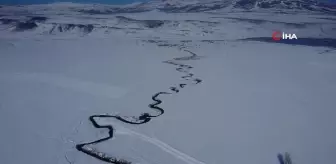 Özalp'te Kırağıyla Kaplı Ağaçlar ve Menderes Manzarası