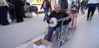 Sokak Sanatçısı Cümbüşçü Hasan, Protez Bacak İçin Yardım Bekliyor