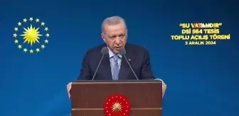 Cumhurbaşkanı Erdoğan: '22 yılda yeni baraj ve göletler inşa ederek 50 milyar metreküplük suyu depoladık.