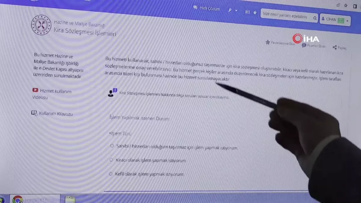 E-Devlet ile Kira Sözleşmeleri Dönemi Başlıyor