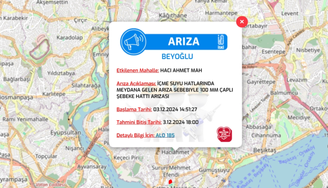 İstanbul İSKİ su kesintisi! 3-4 Aralık Beyoğlu, Esenyurt, Sarıyer su kesintisi listesi! Sular ne zaman gelecek?