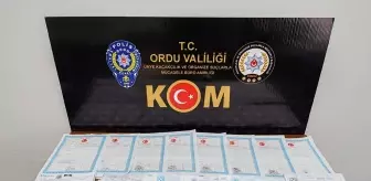 Ordu'da Tefecilik Operasyonunda 3 Kişi Serbest Bırakıldı