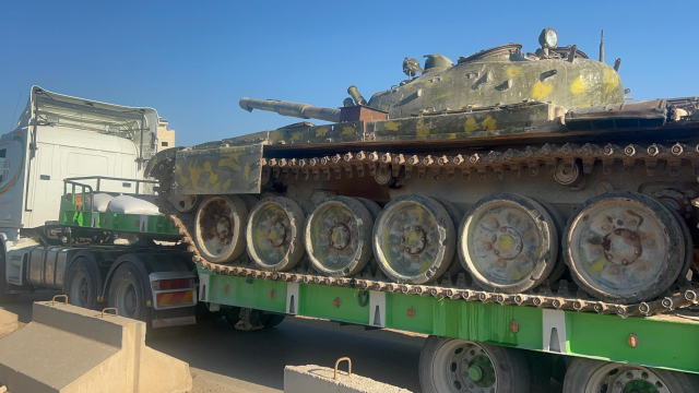 The Syrian National Army is Transporting Tanks from the Assad Regime to Its Headquarters