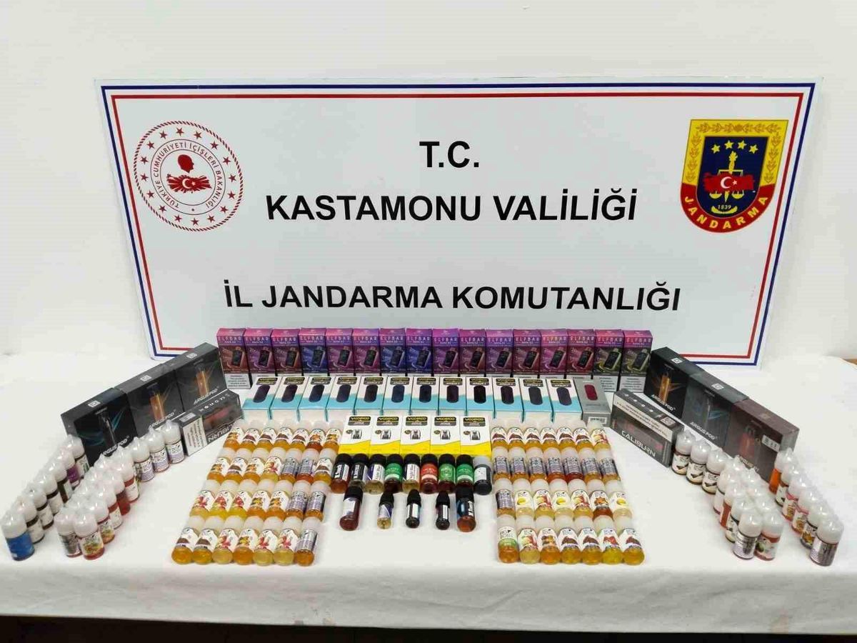 Kastamonu'da Kaçak Elektronik Sigara Operasyonu