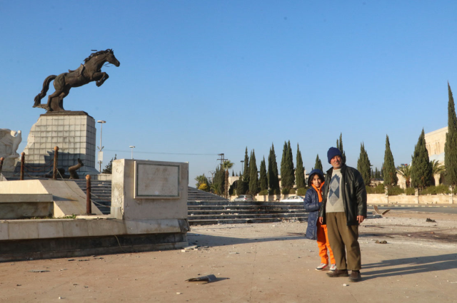 Opposition Victory Celebration in Aleppo: Erasing Assad's Traces