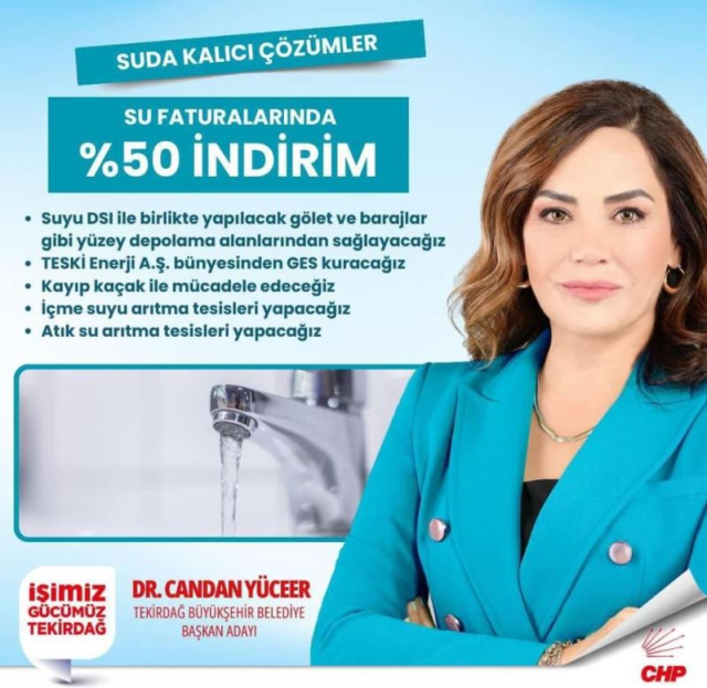 Tekirdağ Metropolitan Mayor increased water fees by 50%