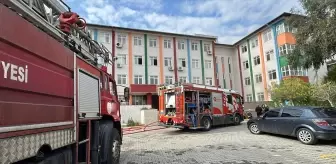 Alanya'da Lisede Elektrik Trafo Yangını