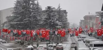 Gümüşhacıköy'de Kar Yağışı Etkili Oldu