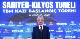 Bakan Uraloğlu: 'Sarıyer-Kilyos Tüneli, karayollarında tünel açma makinesi TBM'in ilk kez kullanıldığı projedir'