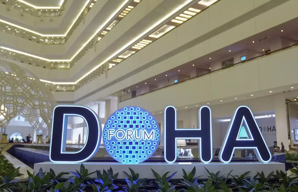 Doha Forum 2024'te Anadolu Ajansı'nın Tanıtım Standına Yoğun İlgi