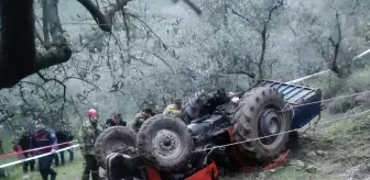 Bursa'da Devrilen Traktör Altında Kalan Sürücü Hayatını Kaybetti