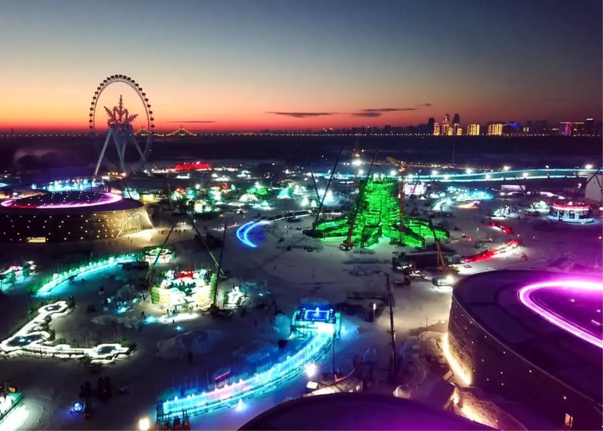 Harbin Buz ve Kar Dünyası'nın İnşaatı Devam Ediyor