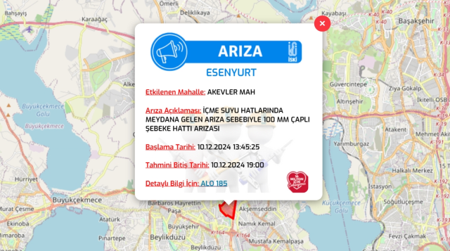 İstanbul İSKİ su kesintisi! 10-11 Aralık Esenyurt, Gaziosmanpaşa, Sancaktepe su kesintisi listesi! Sular ne zaman gelecek?