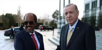 Cumhurbaşkanı Erdoğan, Somali Cumhurbaşkanı Mahmud ile bir araya geldi