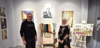 Feray Koç Hançer'in 'İki Sanat Arasındaki Bağ' Sergisi Kayseri'de Açıldı