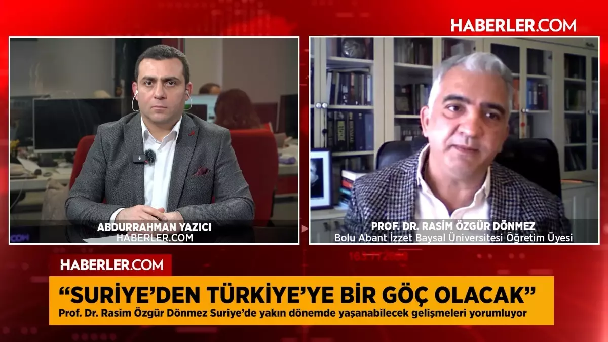 Prof. Dr. Dönmez: Türkiye, Suriye'nin yeniden inşasında kilit rol oynayacak