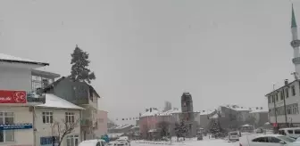 Tokat'ın Başçiftlik ilçesinde kar yağışı etkili oldu