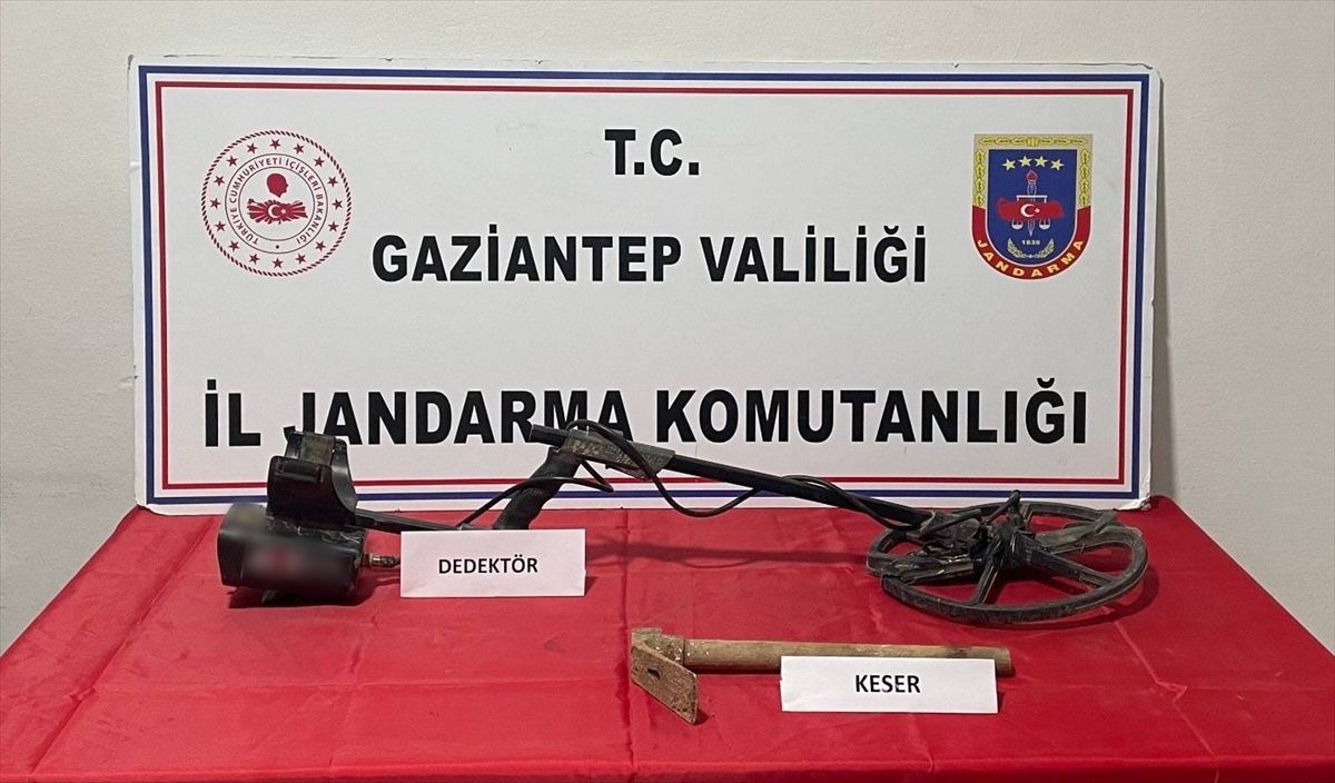 Gaizantep'te Kaçak Kazı Yapan Şüpheli Gözaltına Alındı