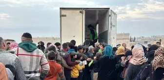 İHH, Münbiç'te 1000 Kişiye Gıda Yardımı Ulaştırdı
