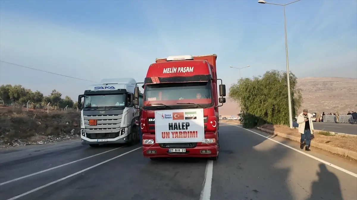 Deniz Feneri Derneği, Halep'e Yardım Malzemesi Gönderdi