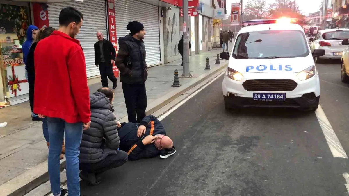 Tekirdağ'da Yaya Kazası: Otomobil Çarptı, Yaralı Hastaneye Kaldırıldı