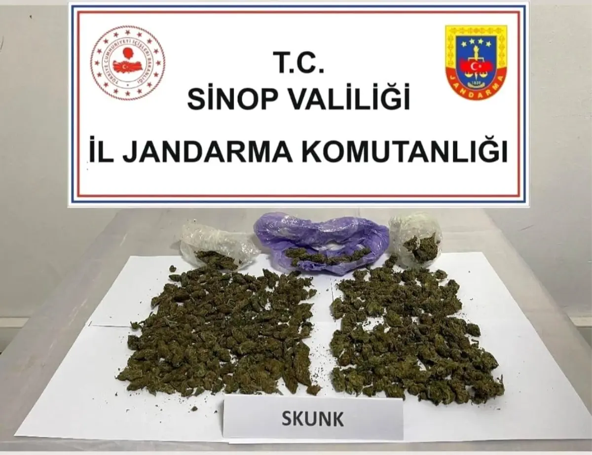 Sinop'ta Yolcu Otobüsünde Uyuşturucu Ele Geçirildi